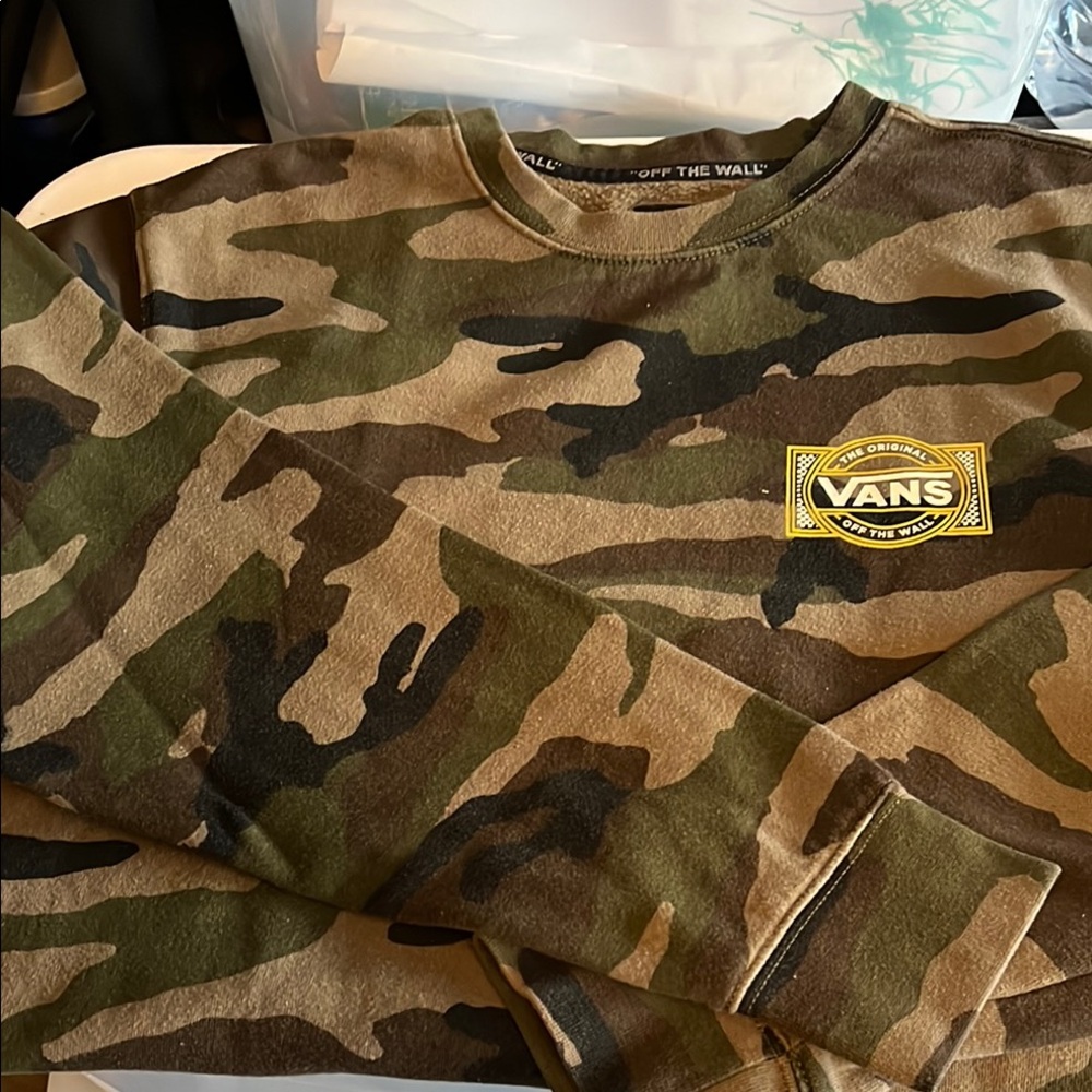 Vans Camouflage Long Sleeve Sweatshirt